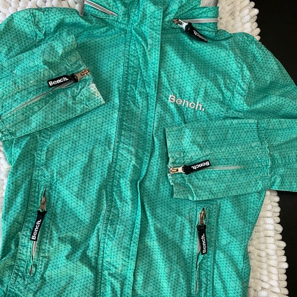 Bench Jacket - Teal Green with hood - Picture 5 of 7